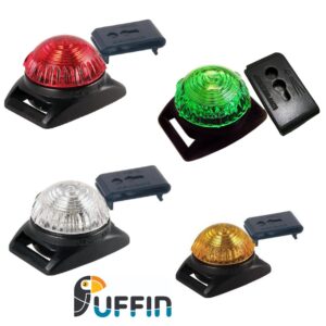 Adventure Lights Guardian Waterproof Safety Lights in red, green, yellow, white.