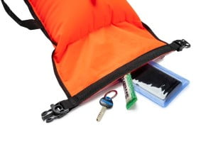 Showing possible contents of your drybag tow float